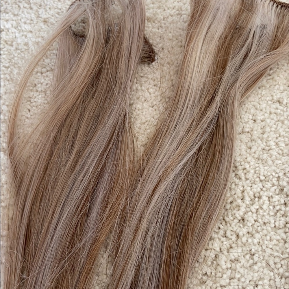 6 piece clip in extensions Remy